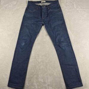 Taylor Stitch Slim Jeans Men's 31x31 Blue White Oak Cone Denim Button Fly Casual